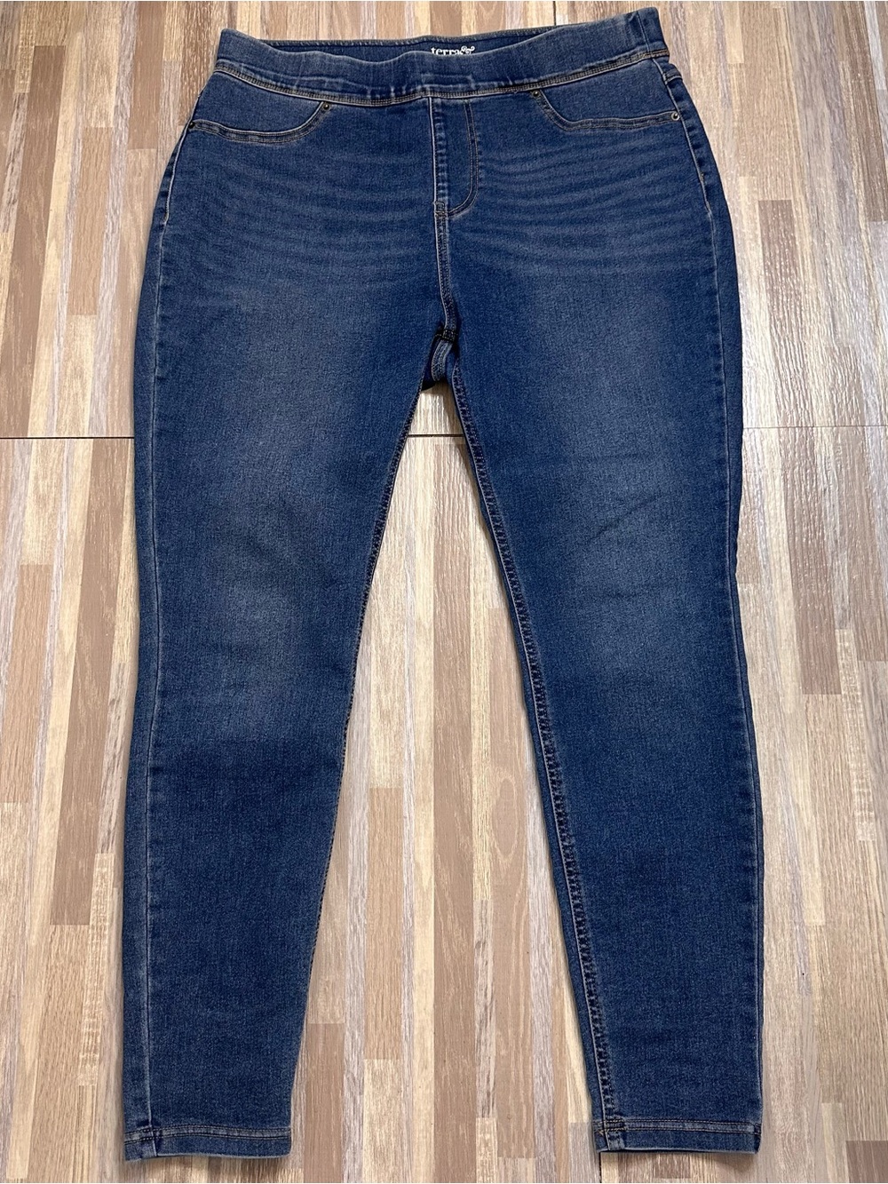 Terra & Sky Dark Blue Pull-On Jeggings Womenโs Size 0x (14w)